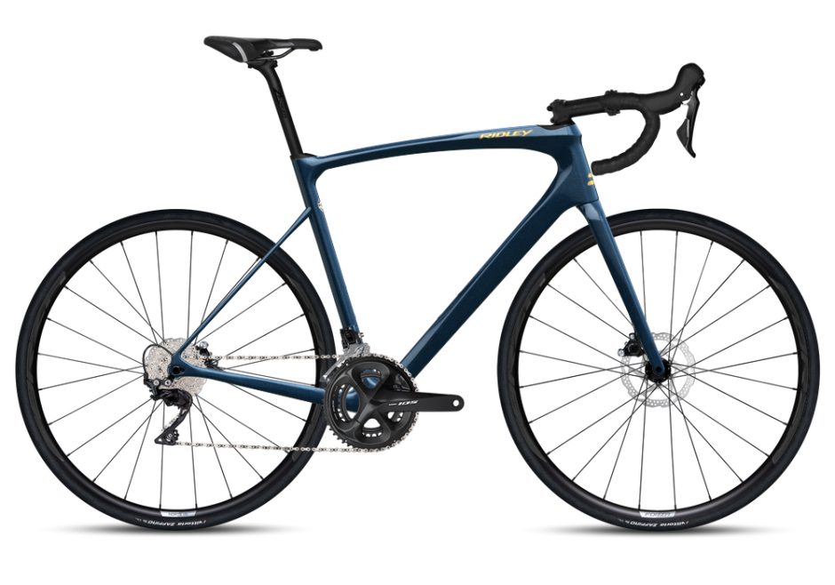 Ridley Fenix Disc 105, Jeans Blue Metallic / Royal Gold Metallic